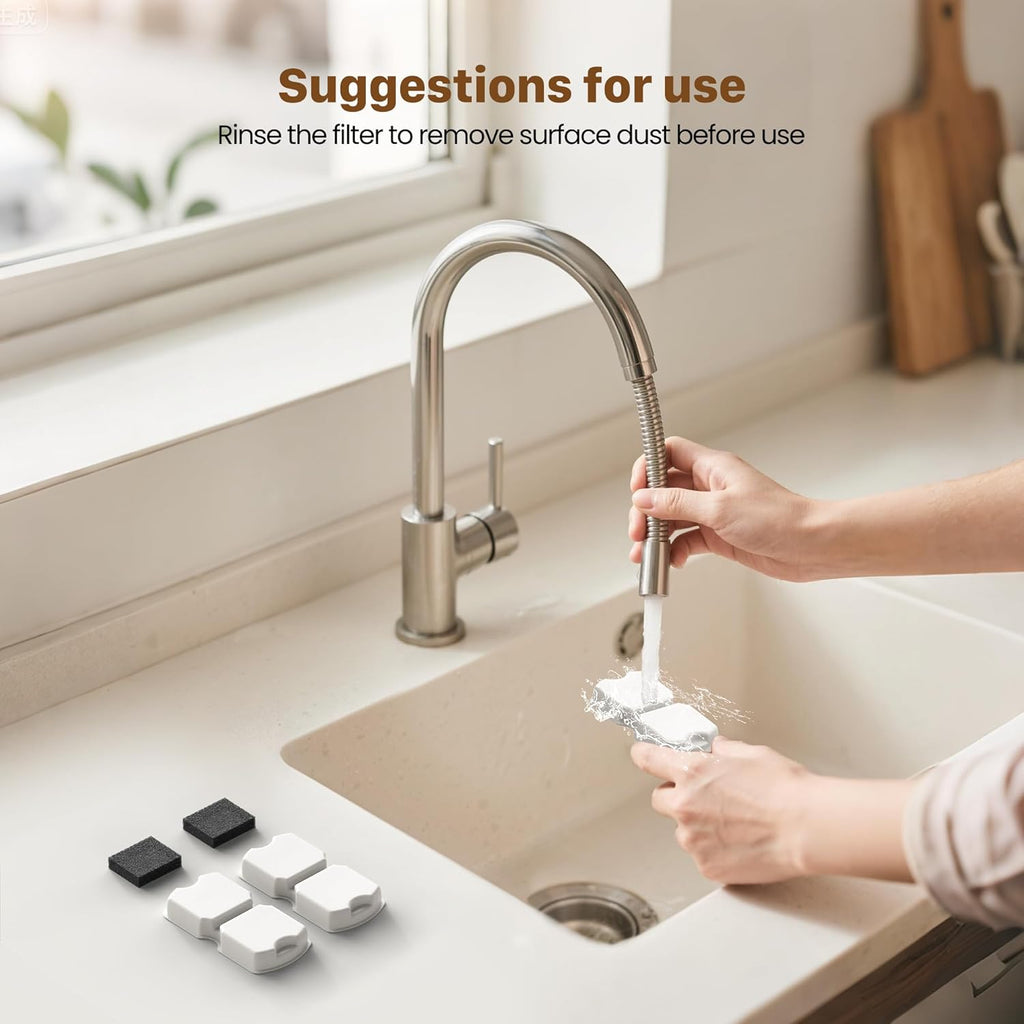 KABUKI PET | [#1 Recommended by Vets] Healthy Pets Water Fountain Filters | 6 Carbon Filters + 6 Foam Filters