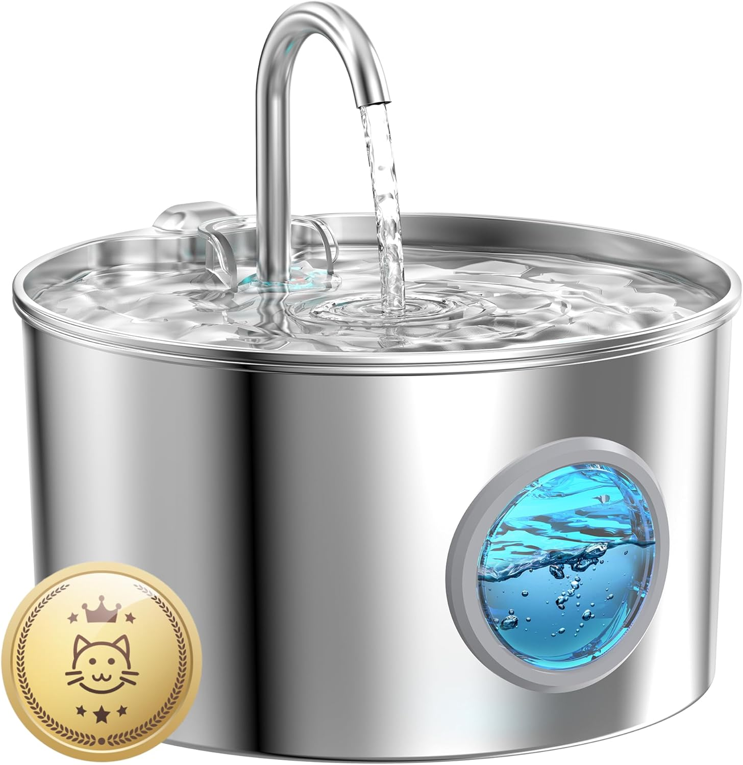 KABUKI PET | [#1 Recommended by Vets] Healthy Pets Water Fountain (2.2L) | Ultra Quiet Pet Water Fountain