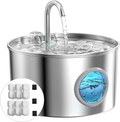 KABUKI PET | [#1 Recommended by Vets] Healthy Pets Water Fountain (2.2L) | Ultra Quiet Pet Water Fountain